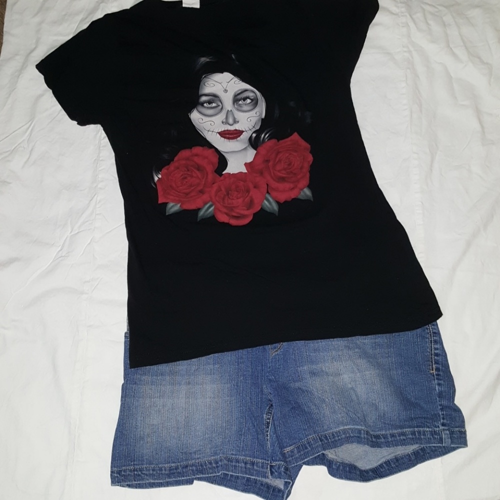 Bay Island sportswear sugar skull t-shirt